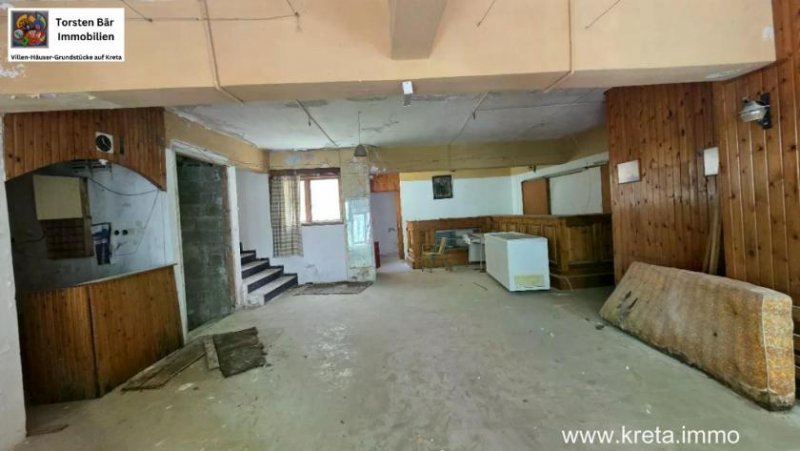 Agia Galini Kreta, Ag. Galini sanierungsbedürftiges Hotel - 19 Zimmer Gewerbe kaufen